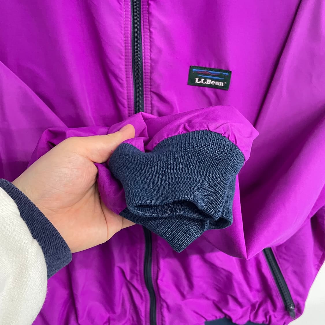 90s 엘엘빈 아즈텍 나일론 웜업 자켓 상품이미지5