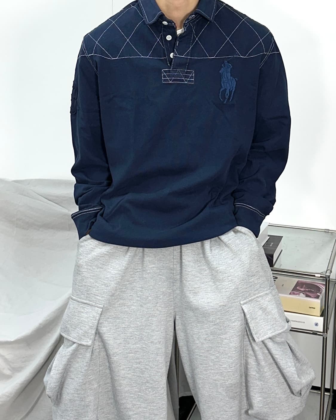 폴로 랄프로렌 네이비 빅포니 럭비 pk L 상품이미지1