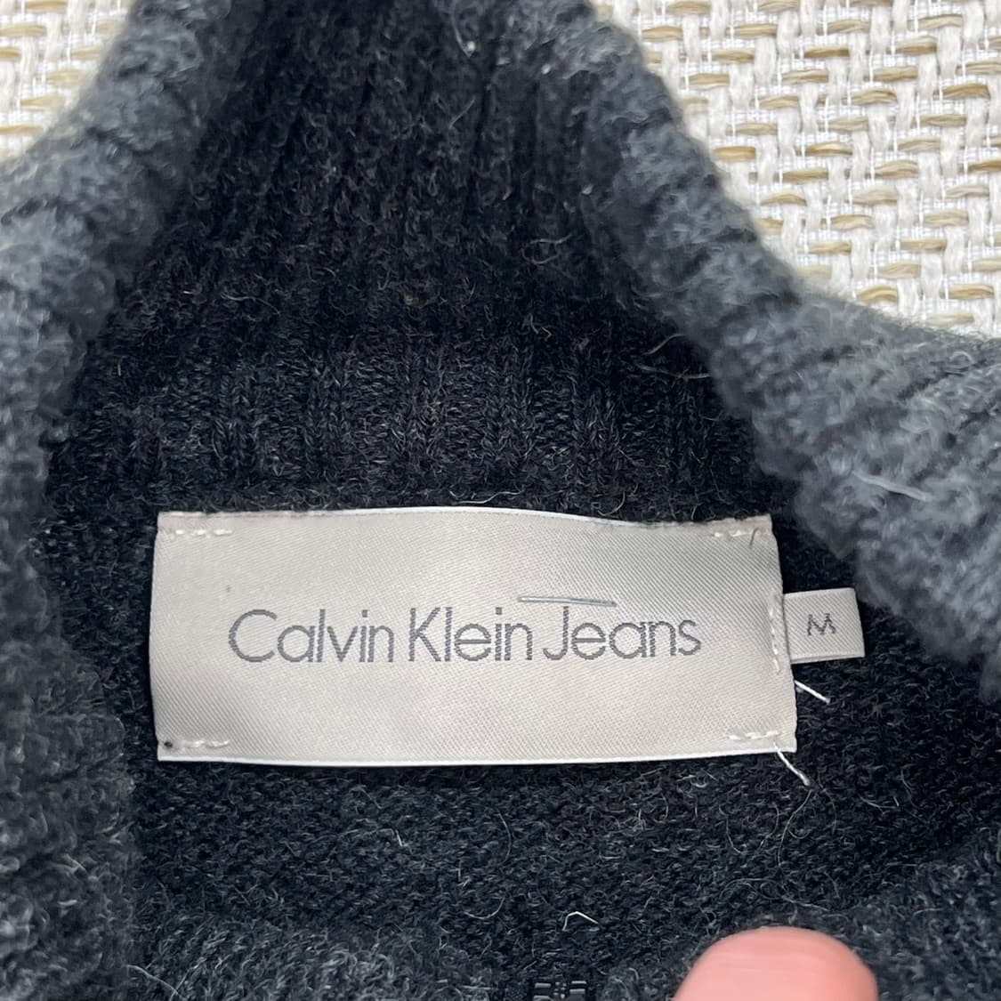 캘빈클라인진스 로고 니트집업 r2295 상품이미지5