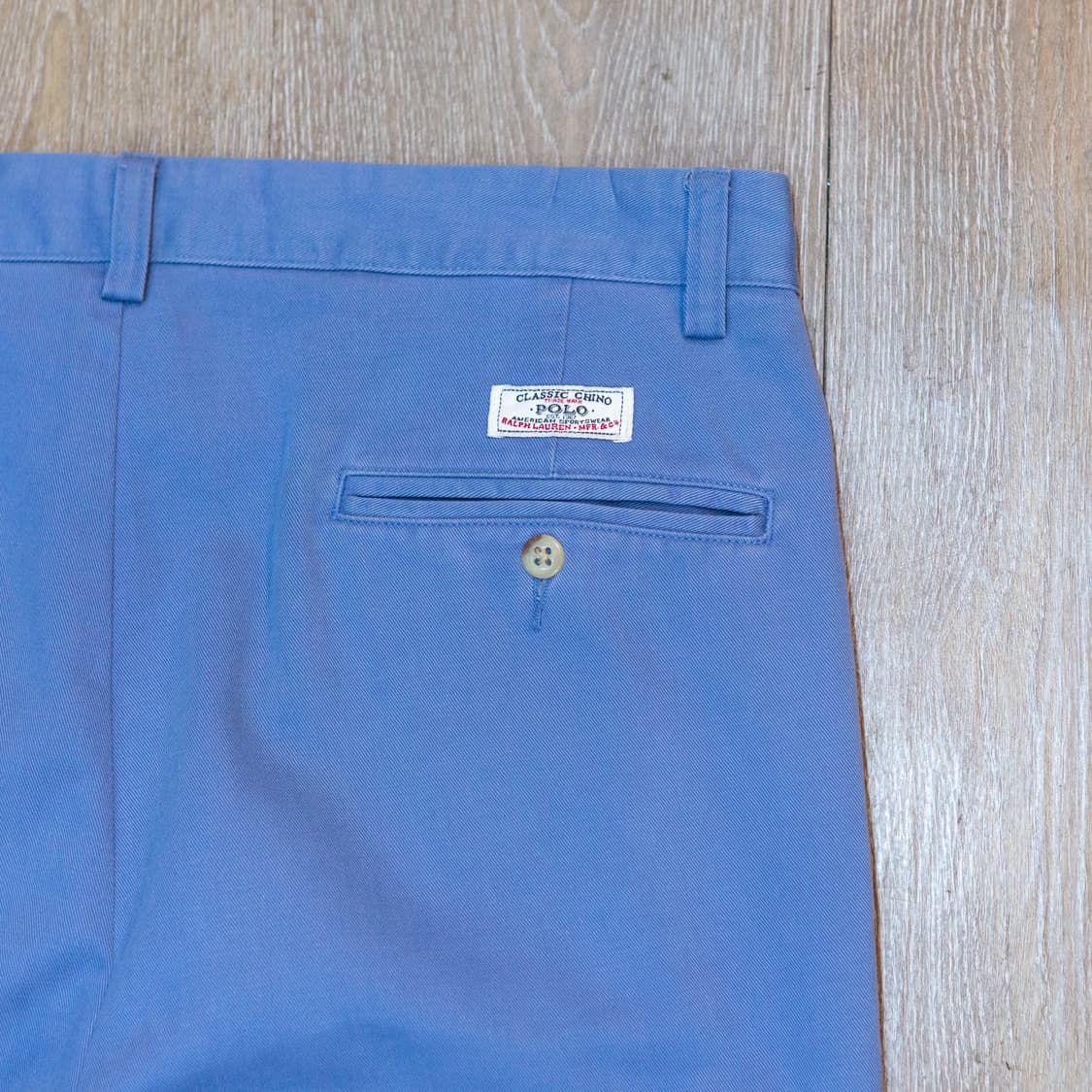 90s 폴로 랄프로렌 투턱 치노 팬츠 블루 상품이미지6
