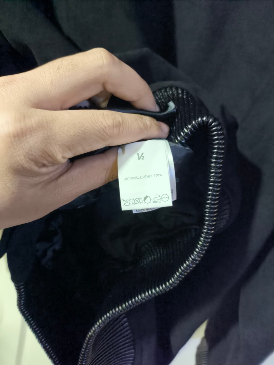 L 브이투 레더 스웨이드 블루종 상품이미지9