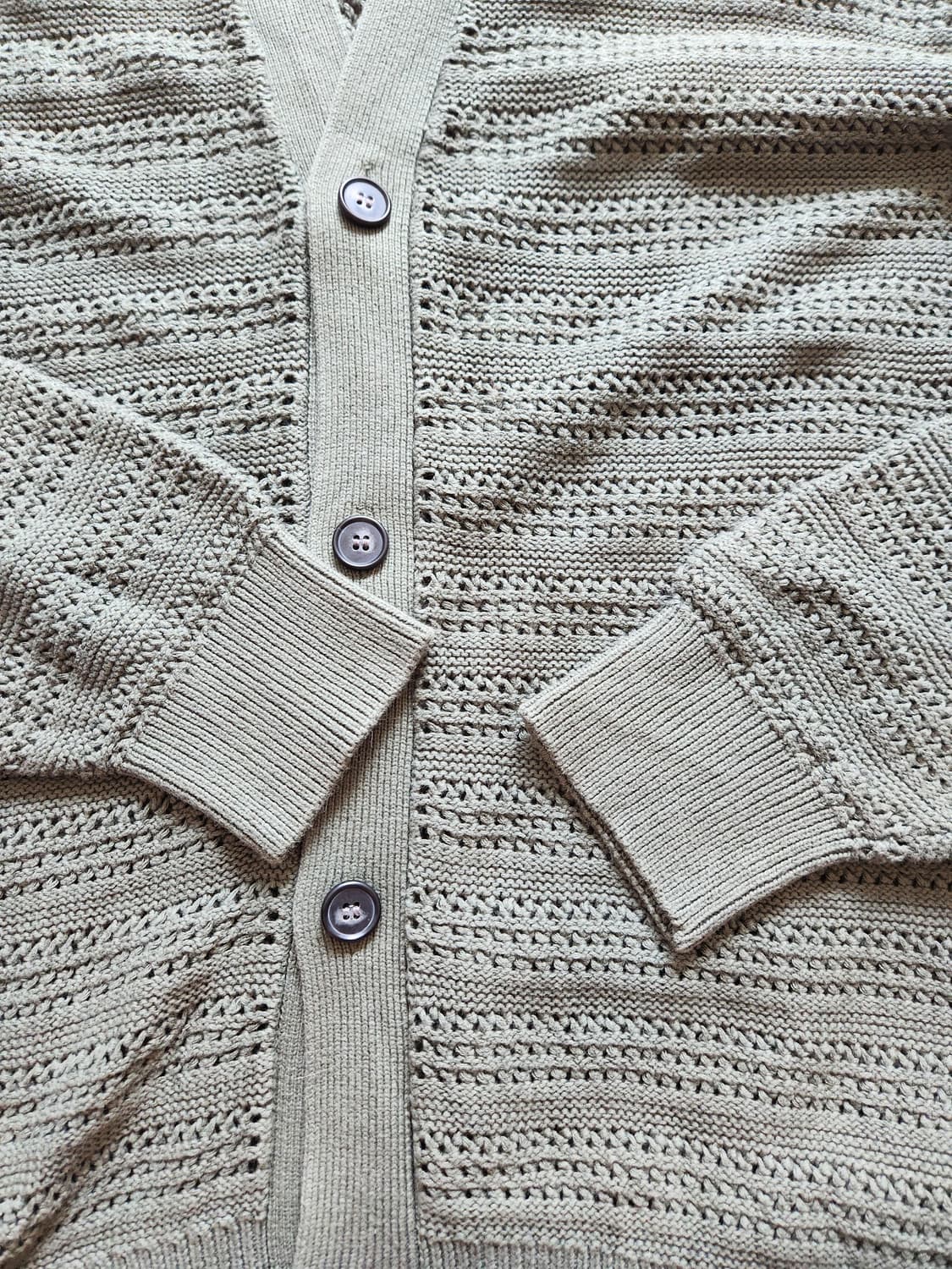 남자 GU 여름 그물니트 가디건 상품이미지3