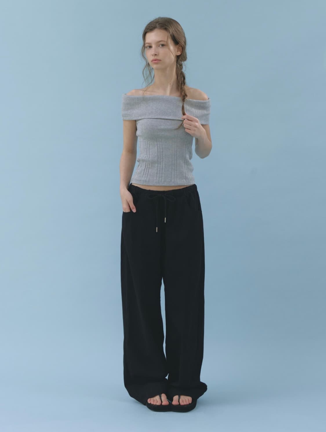 헤더먼트 worn cotton pants 코튼팬츠 (black) 상품이미지1