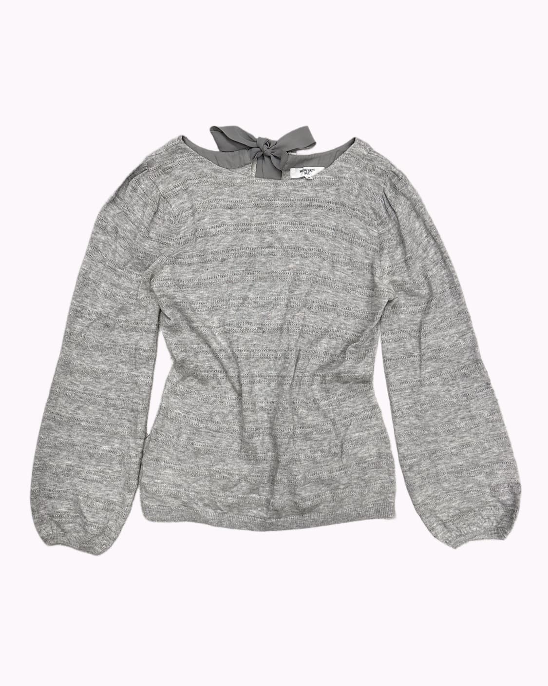glitter grey ribbon knit t-shirt 상품이미지2