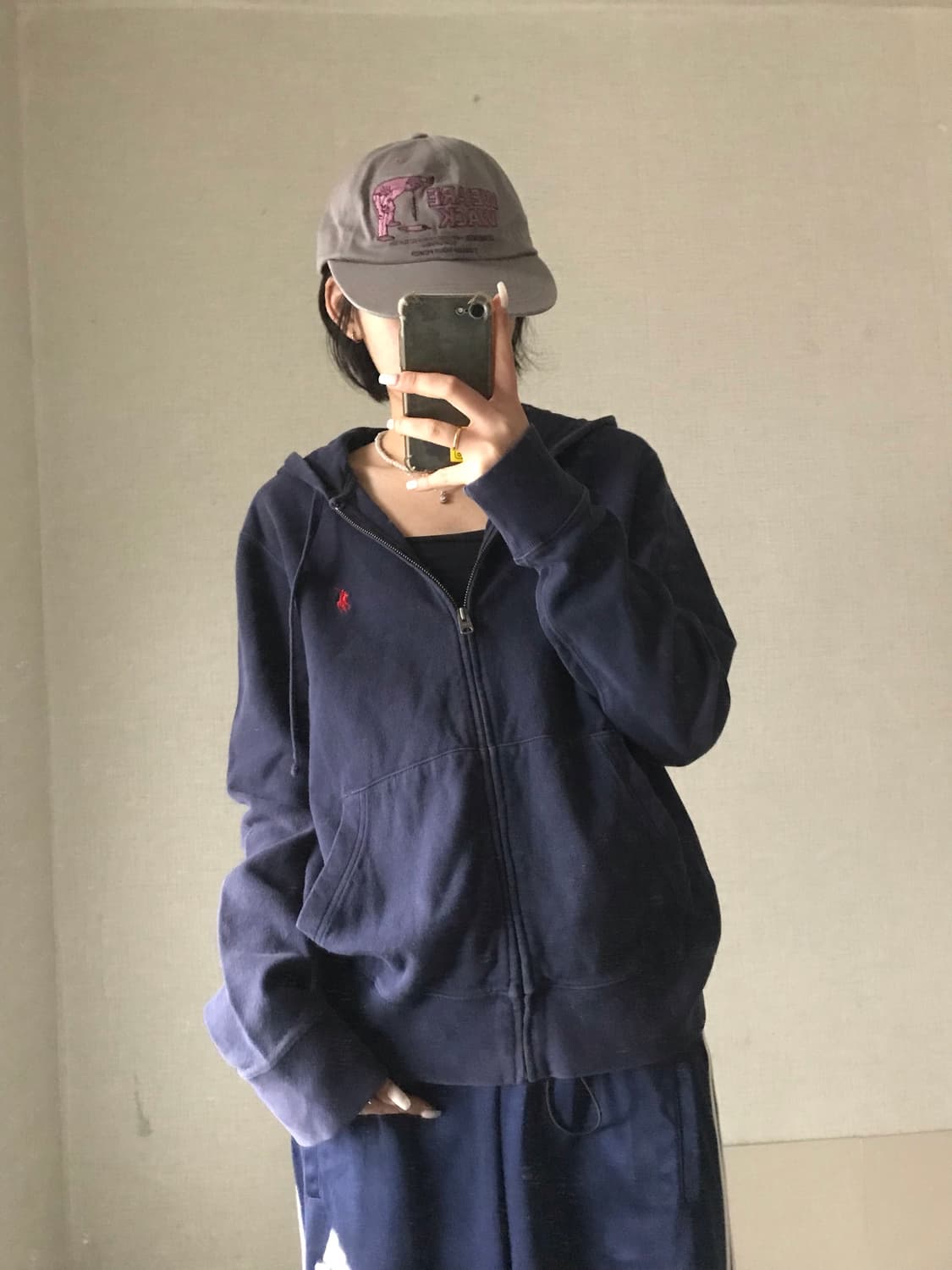 폴로 네이비 후드집업 상품이미지3