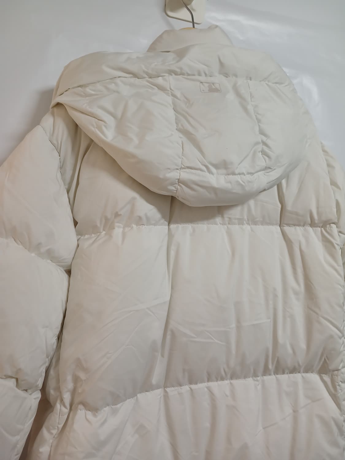 (160,95)MLB 뉴욕양키즈 롱패딩 화이트 상품이미지5