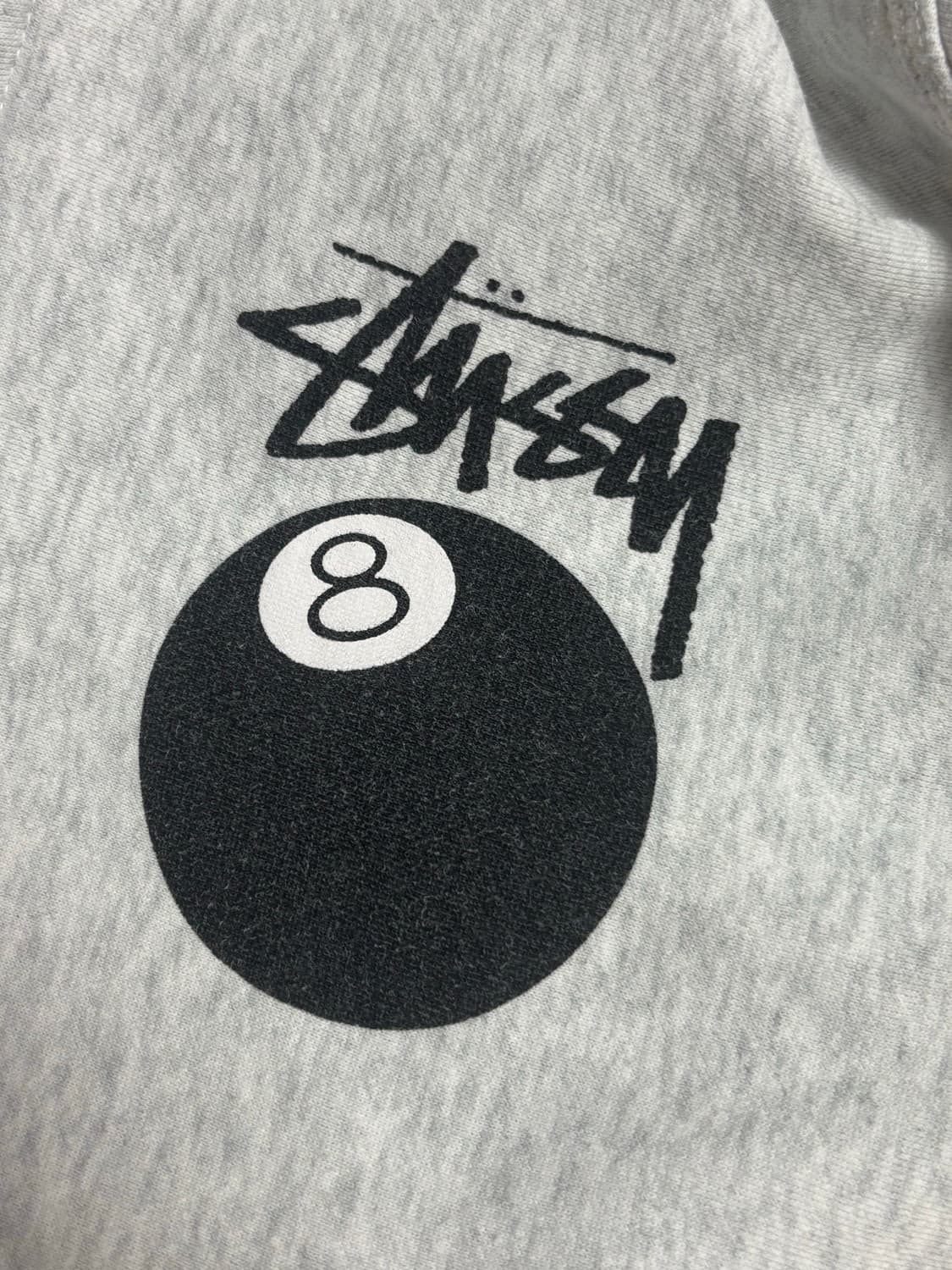 스투시 8볼 후드집업 애쉬헤더 M 상품이미지3