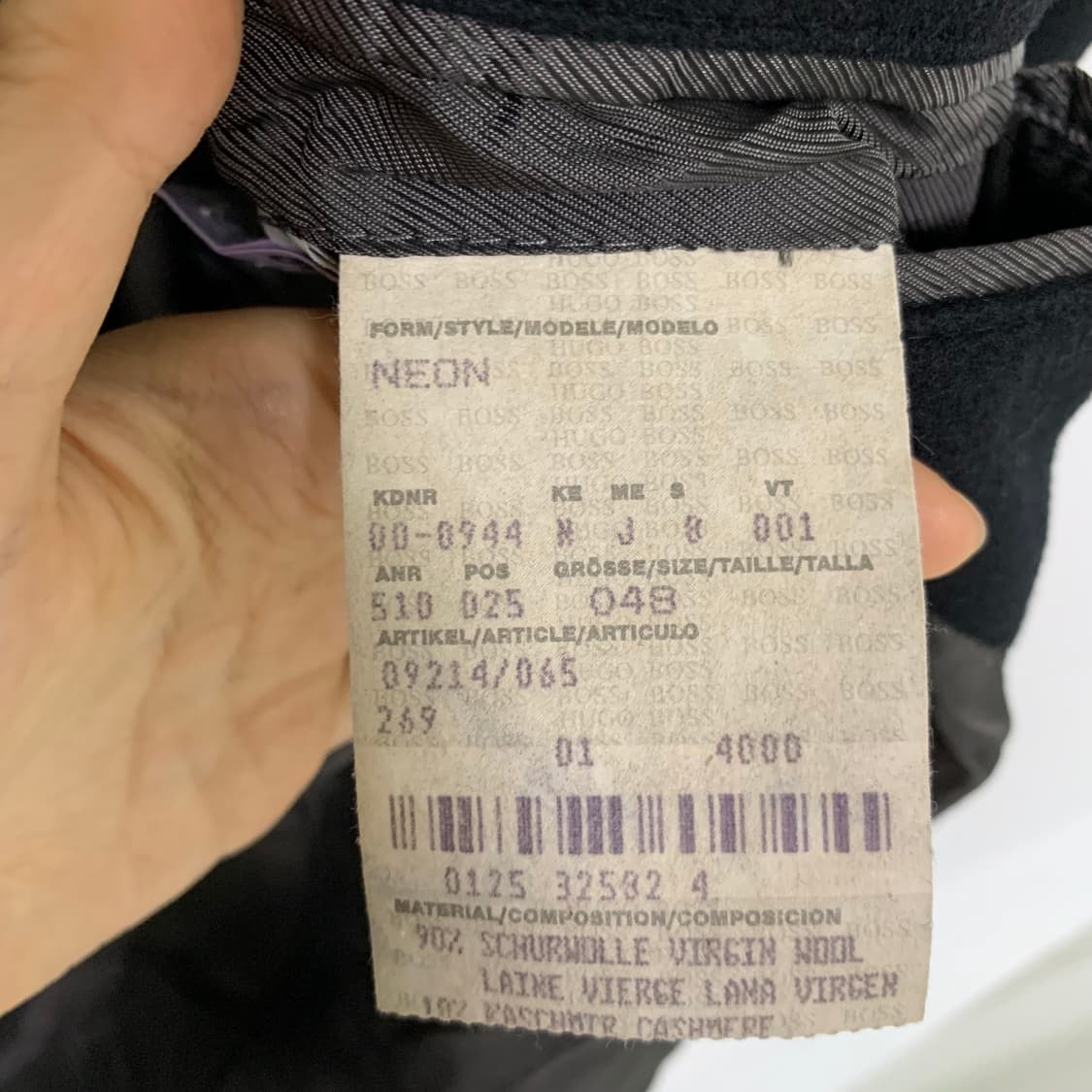 휴고보스 캐시미어 블랙 롱 코트 빈티지 M-L 남녀공용 상품이미지6