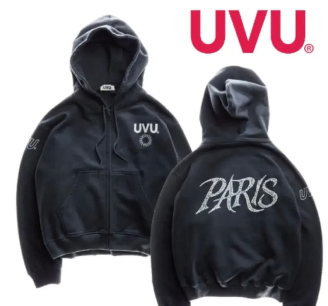 UVU 파리 후드 집업 잉크블루 상품이미지1