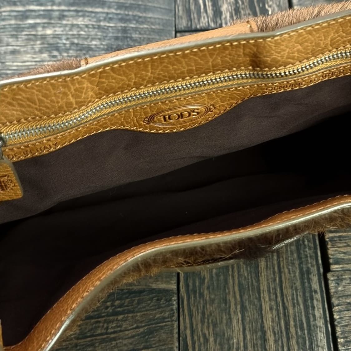 [토즈 송치 퍼 리얼 레더 숄더백 P01265 상품이미지8