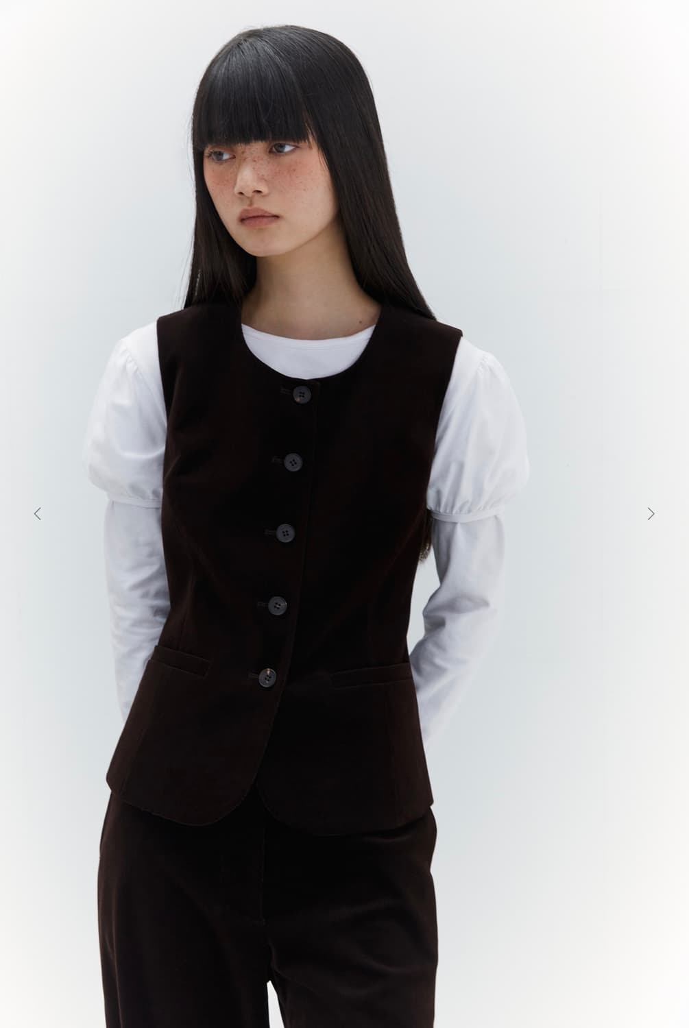 버뮬라 BALLOON LAYERED TEE WHITE / FREE 상품이미지5