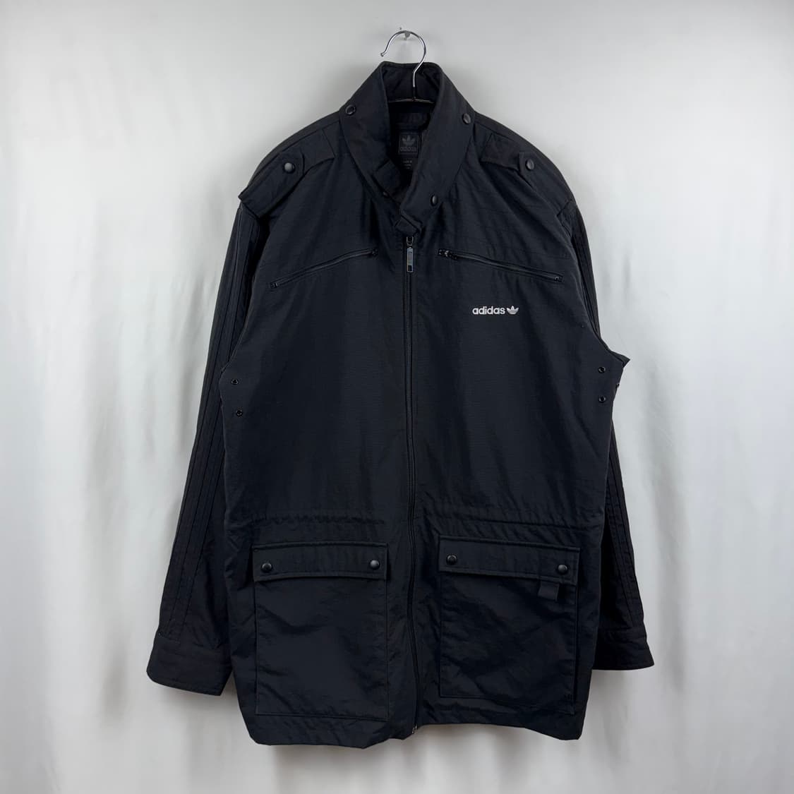 (110) 아디다스 나일론 사파리 자켓 블랙 상품이미지2