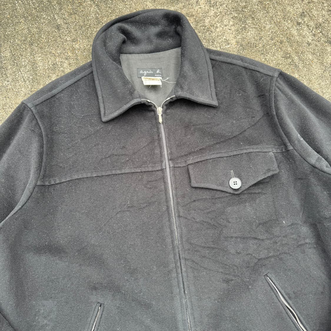 [L] Agnes B 아네스베 캐시미어혼방 울 자켓 상품이미지6