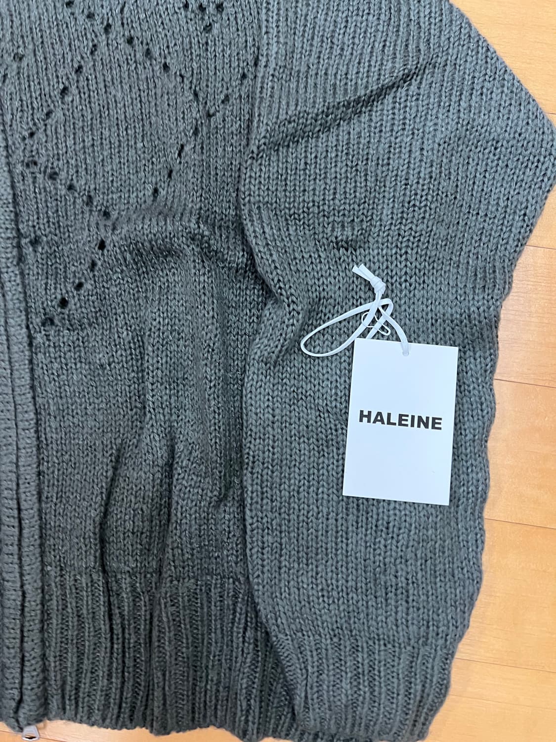 알렌느 니트집업 각각 판매 상품이미지2