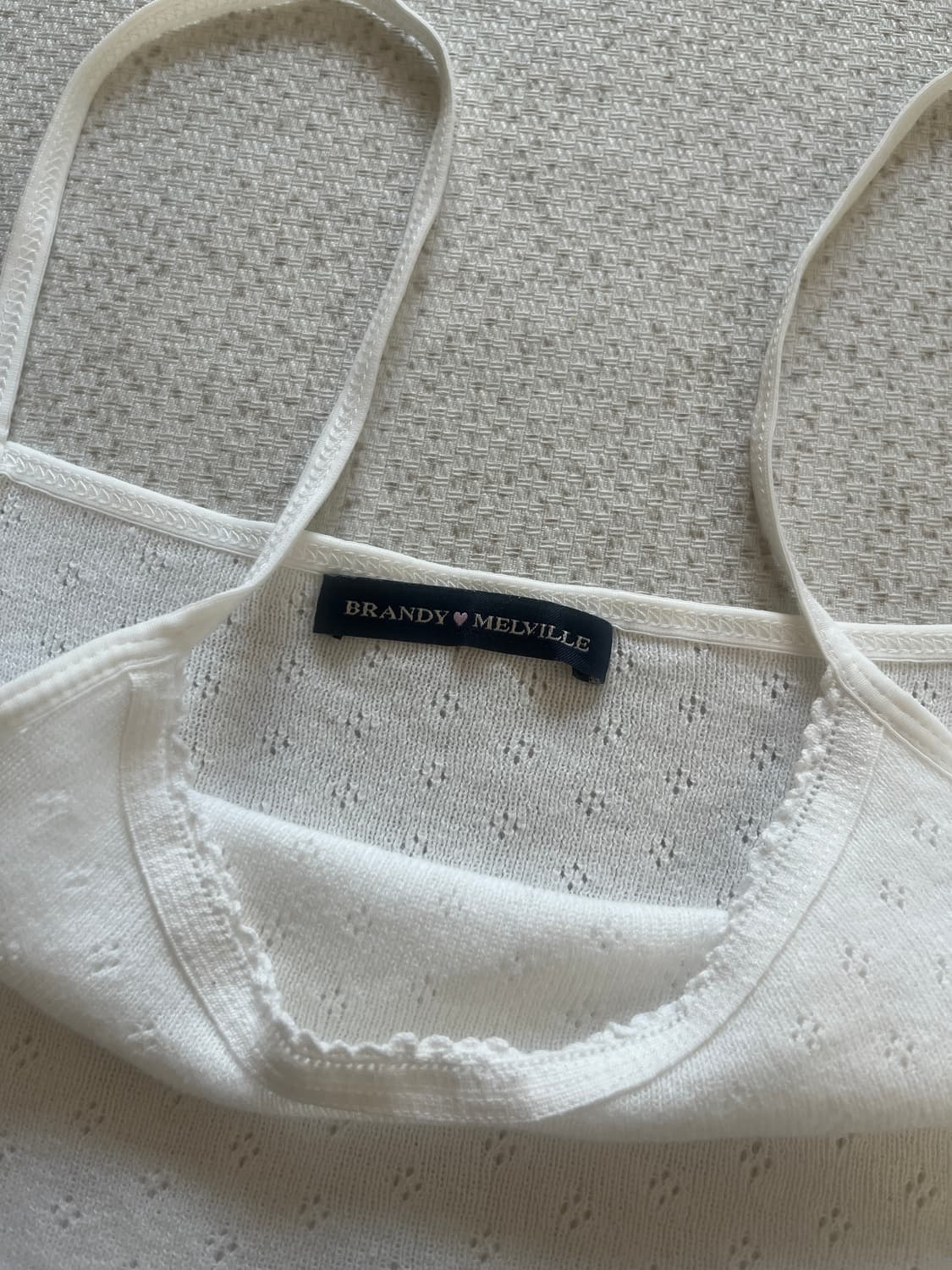 브랜디멜빌 펀칭 레이스 화이트 슬리브리스 상품이미지3