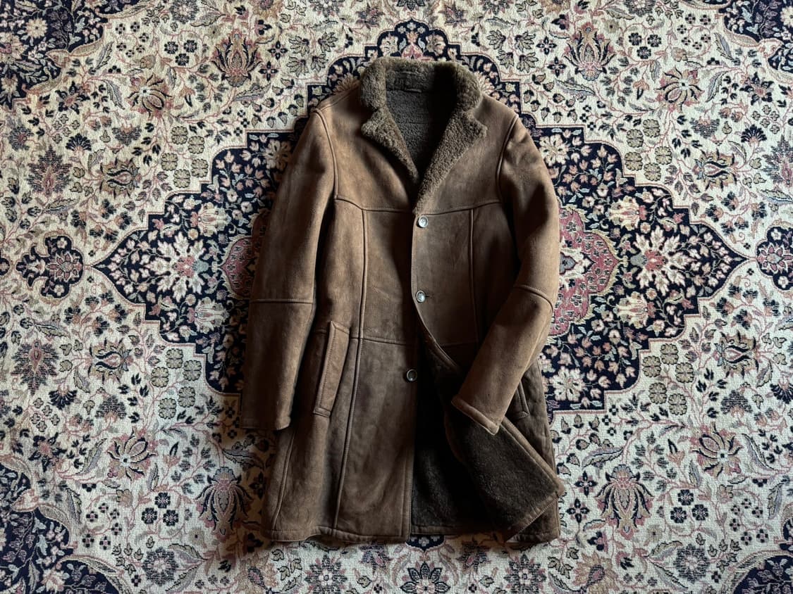 EMMETI 스웨이드 레더 코트 슬림100 상품이미지10