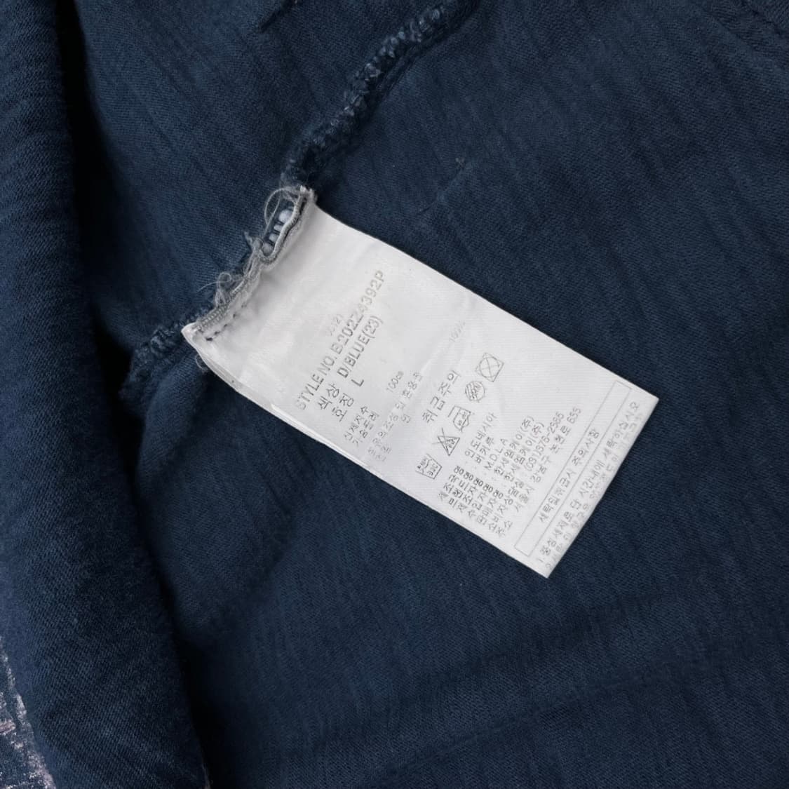 버커루 스타 프린팅 락시크맛 딥블루 반팔 L 상품이미지7