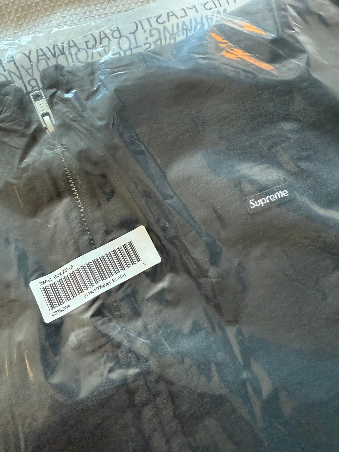 새상품) 26ss슈프림 small box 후드집업 블랙 상품이미지4