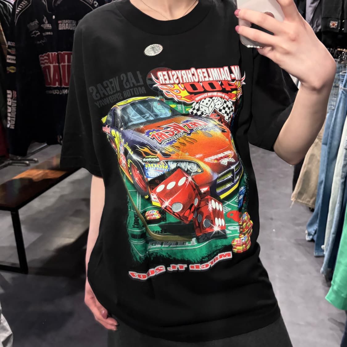 [IM] NASCAR 레이싱 그래픽 반팔 블랙 상품이미지3