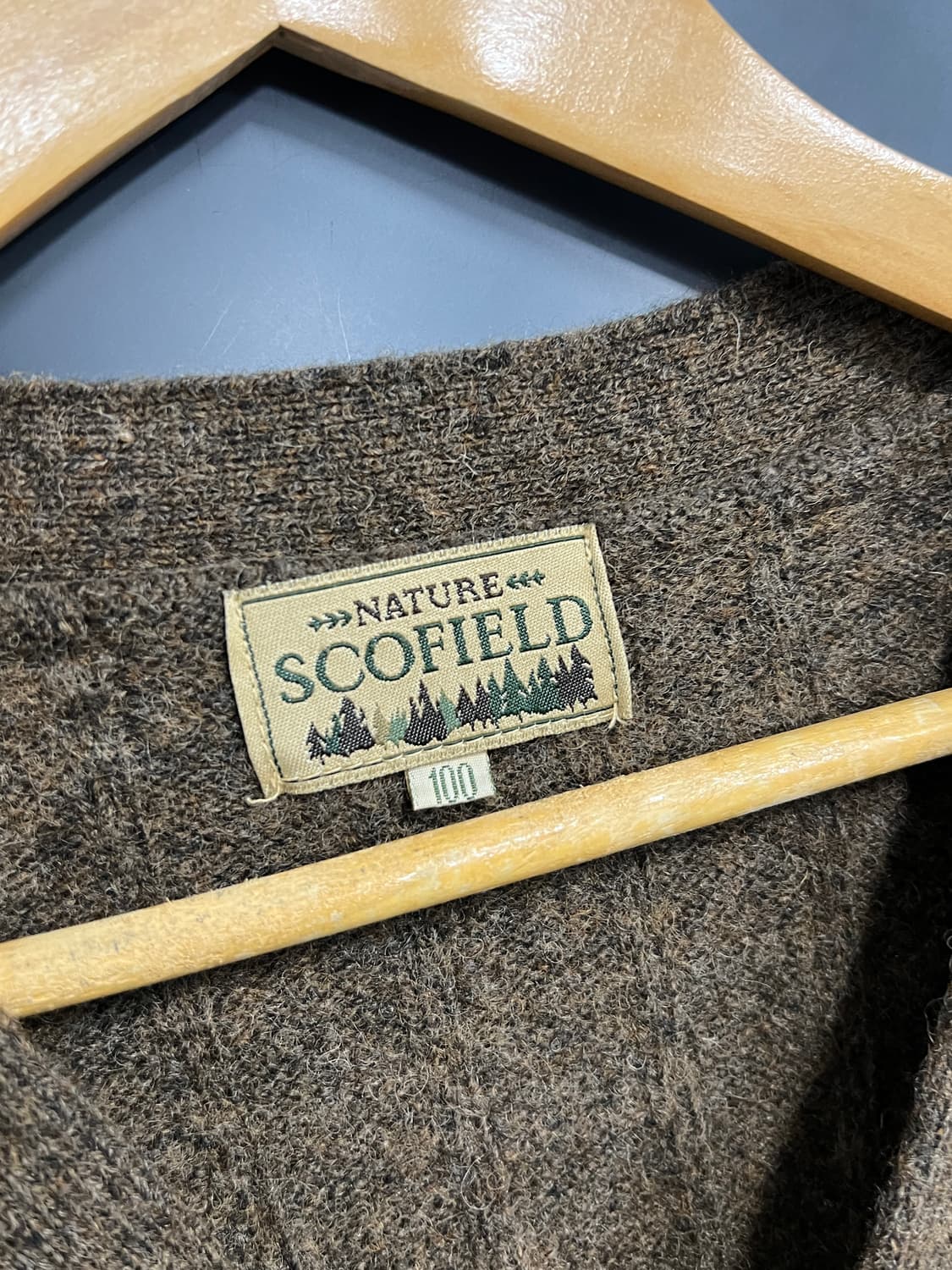 Scofield Vintage 스콜필드 빈티지 체크 니트 가디건 상품이미지4