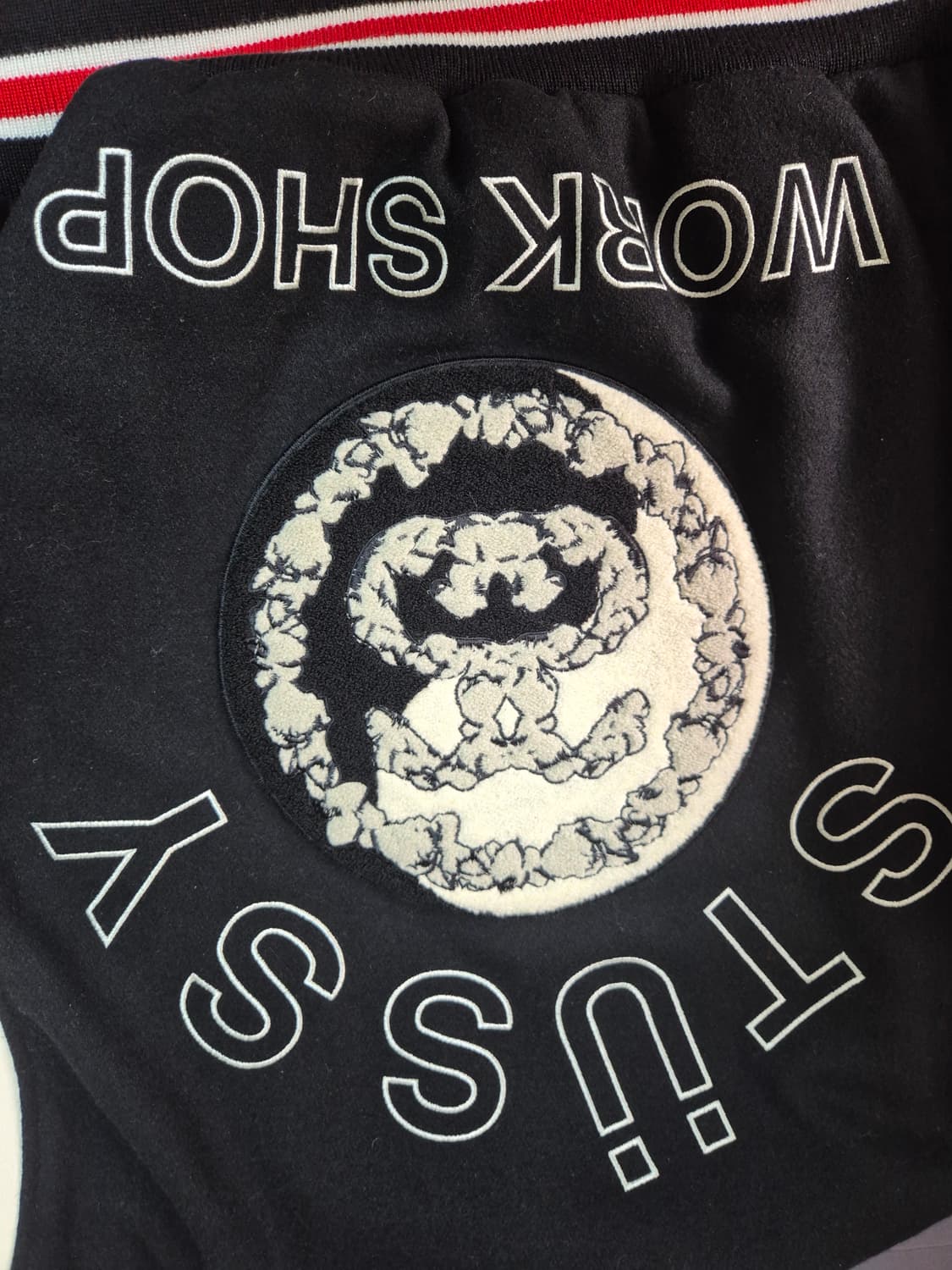 스투시 x 아워레가시 x 데님 티어스 TTL 바시티 자켓 블랙 S 상품이미지8