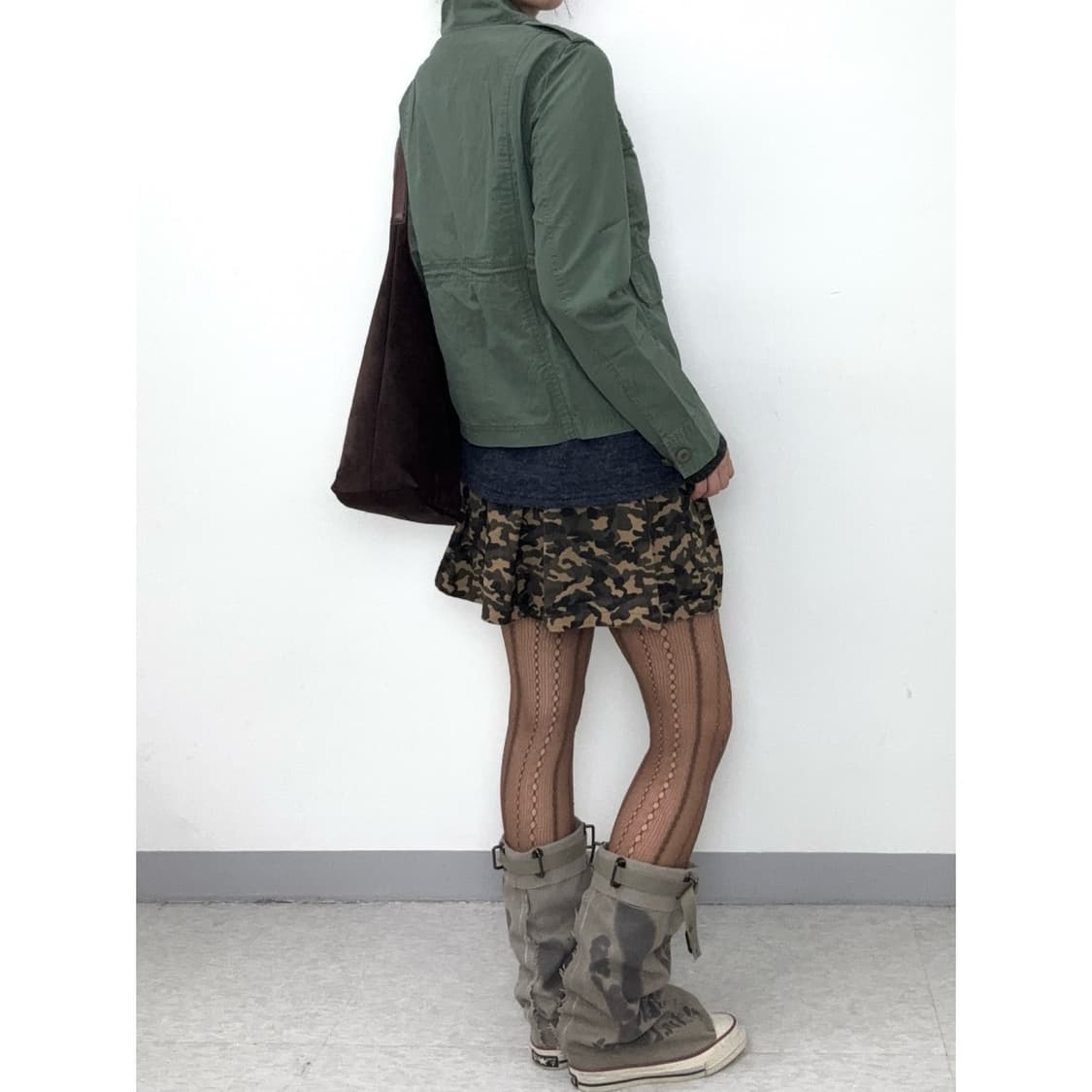 빈티지 카키 투웨이 필드 자켓 y2k 상품이미지4