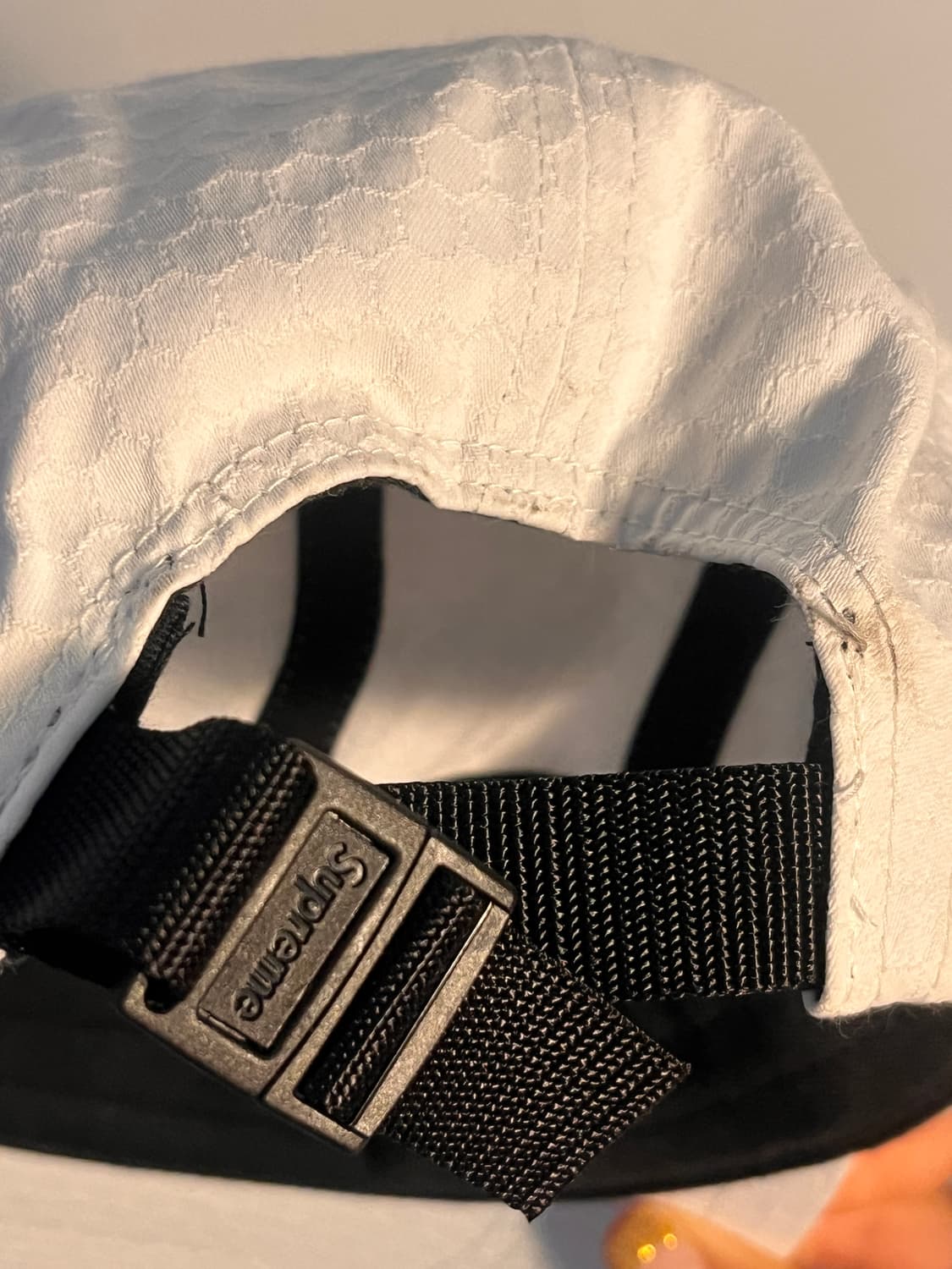 슈프림 올 화이트 캠프캡 상품이미지6