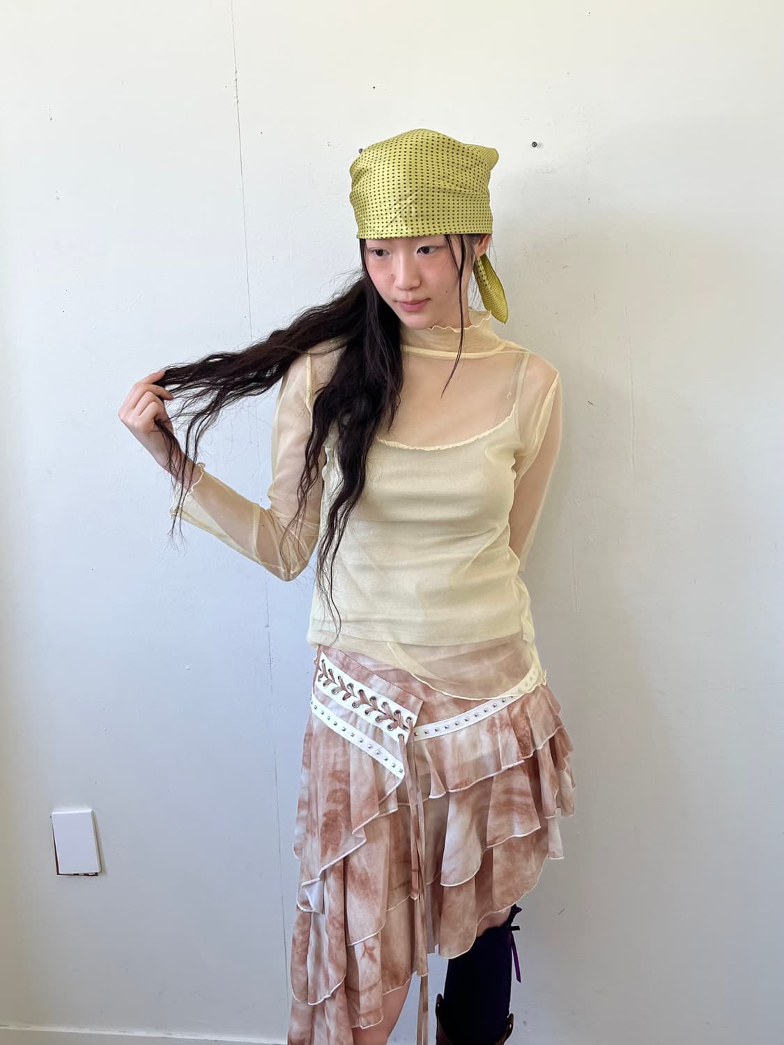 LA BAGAGERIE 도트 스카프 상품이미지8