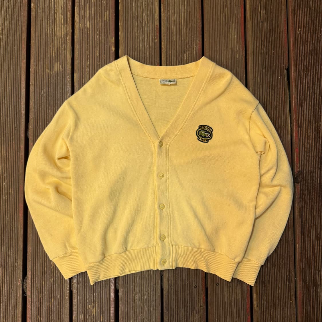 라코스테 연노랑 가디건 상품이미지1