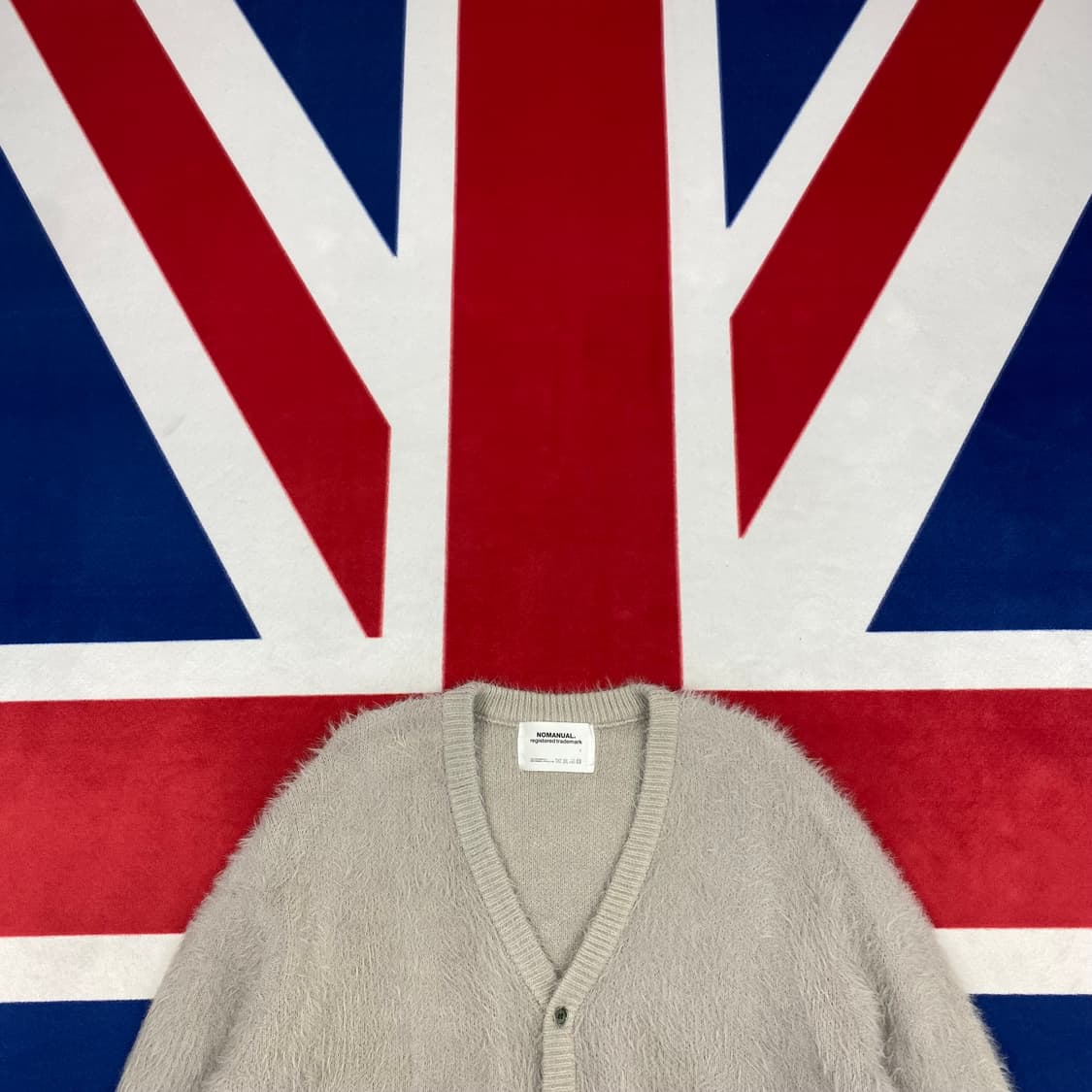 노매뉴얼 헤어리 가디건L 실측 XL  상품이미지2