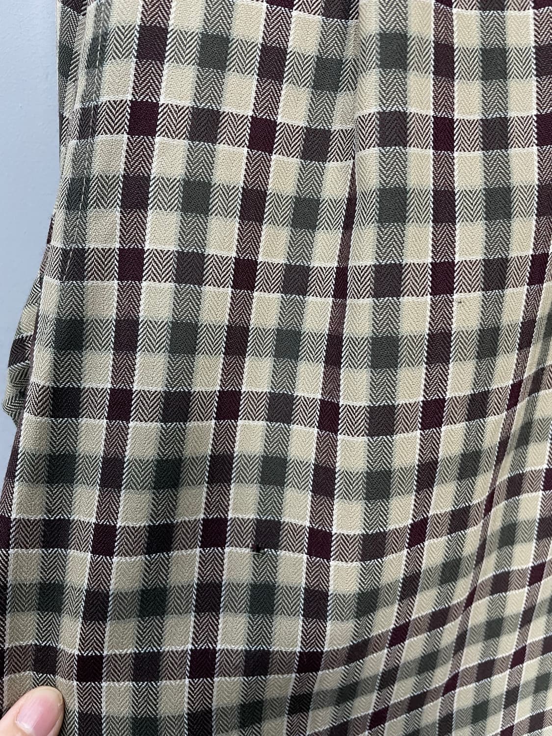 입생로랑 브라운 체크 셔츠 H958 상품이미지10