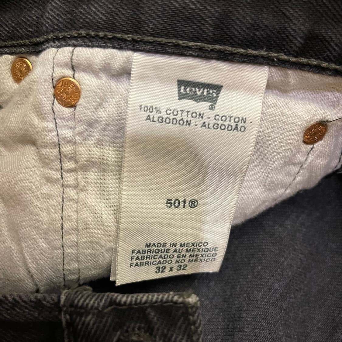 리바이스 블랙 501  상품이미지4