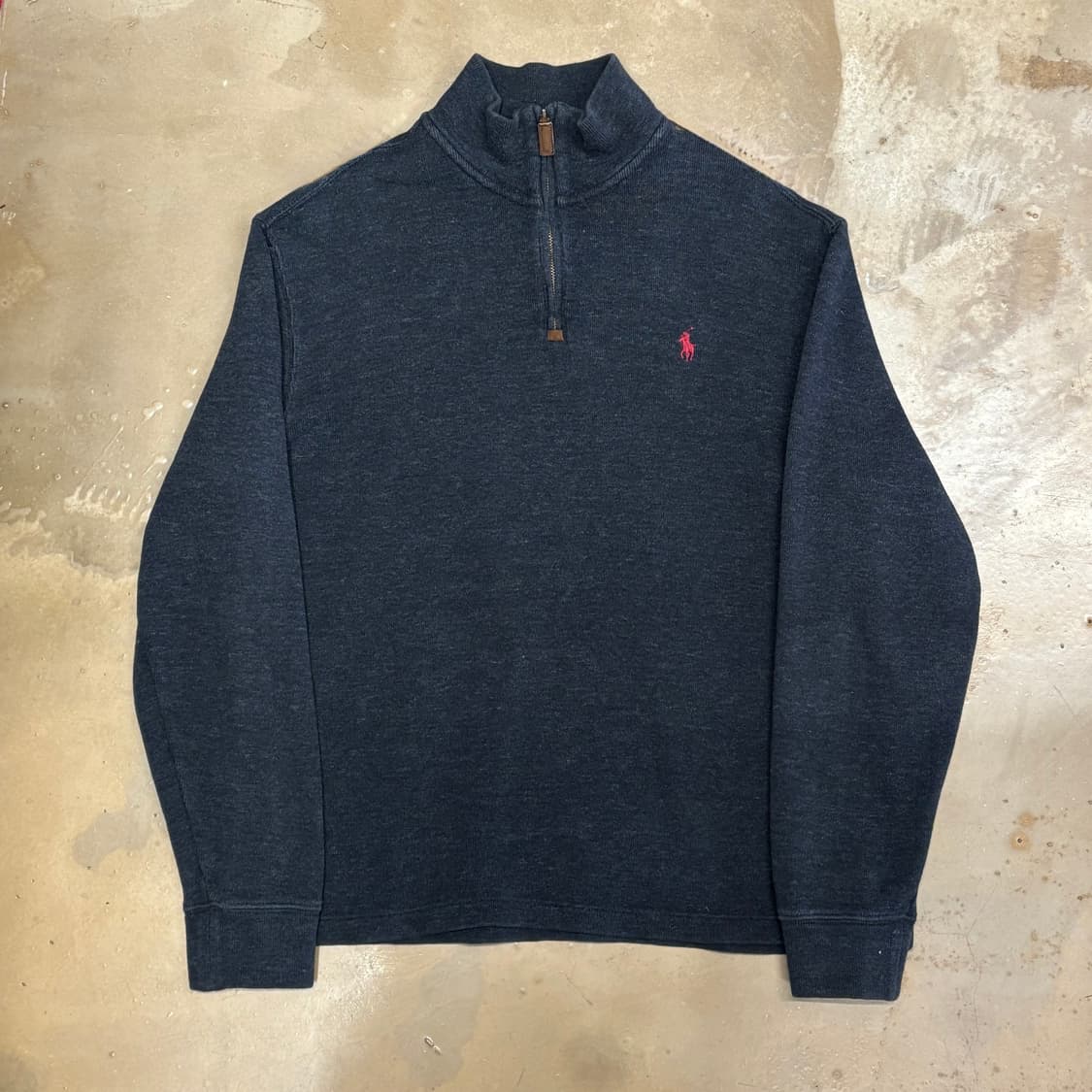 M 폴로랄프로렌 차콜 코튼 반집업 니트 상품이미지2