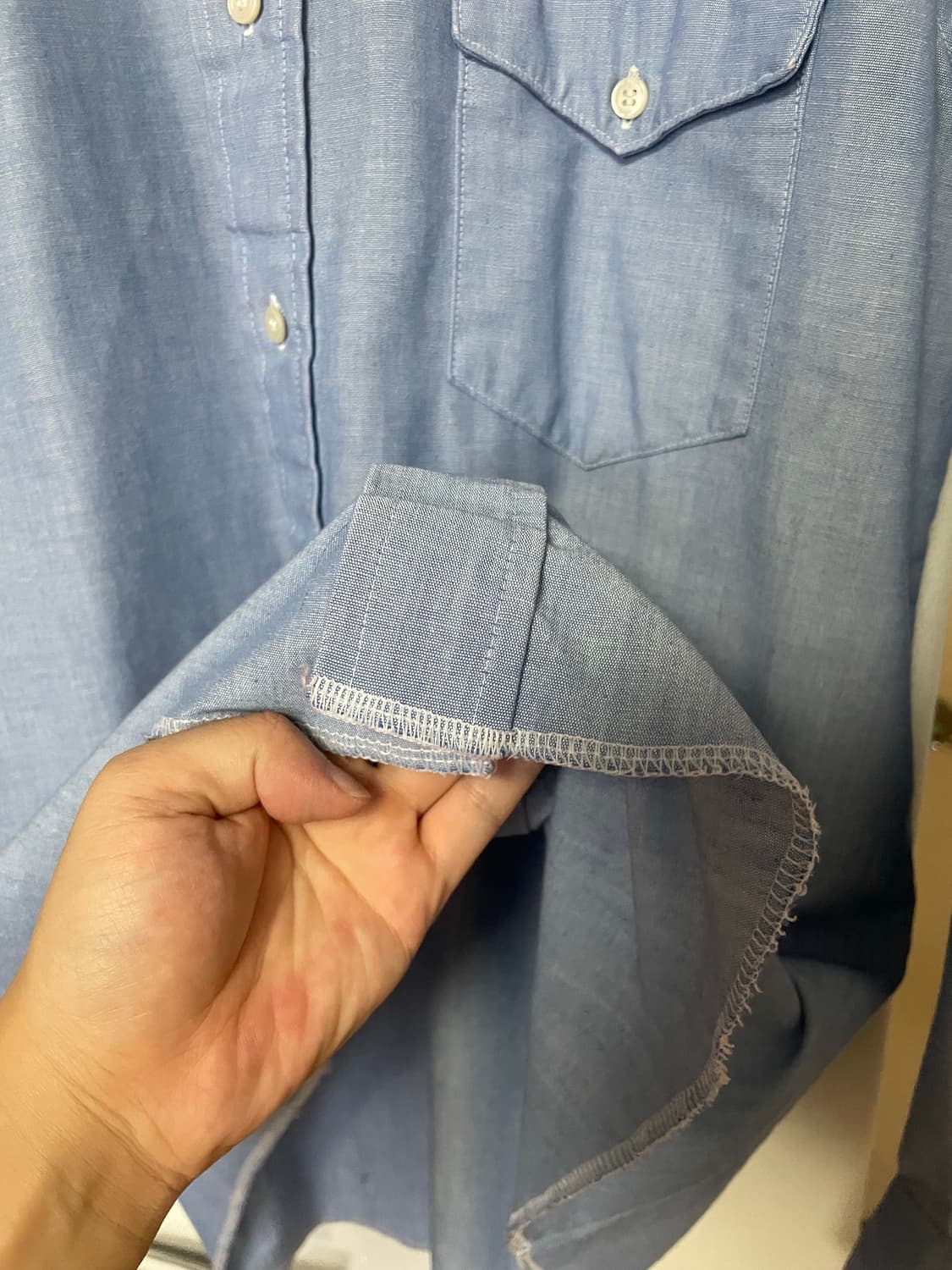 70s 빈티지 랭글러 웨스턴셔츠 made in usa 상품이미지4