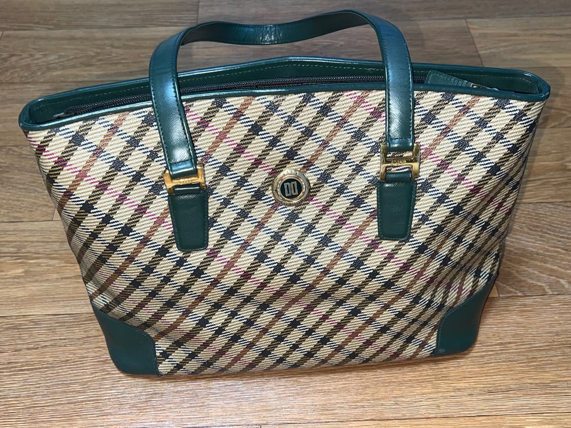 닥스 그린 체크 숄더백 상품이미지2