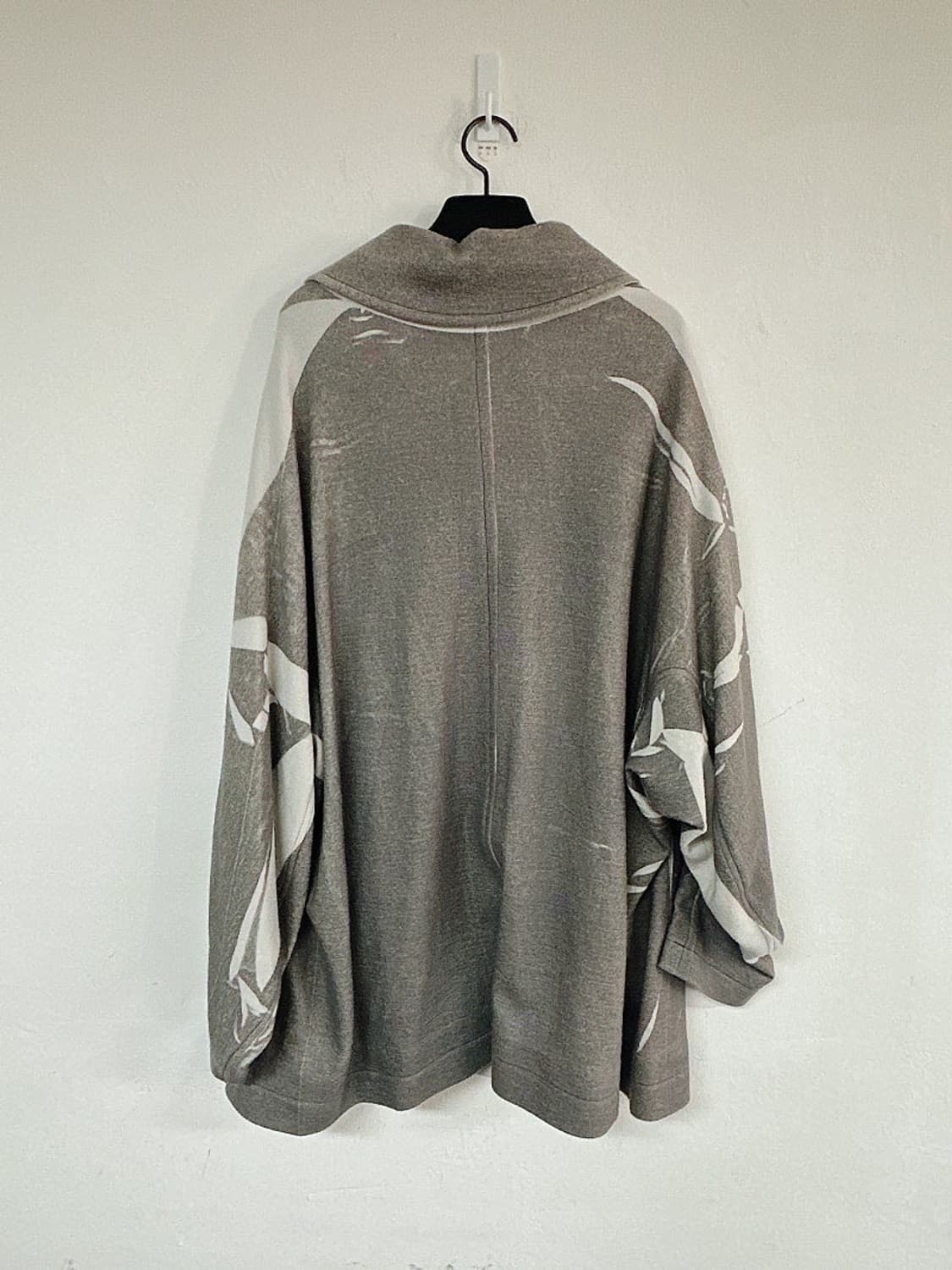 (정품/새상품) Y's 요지 야마모토 여성 그레이 오버핏 싱글 코트 상품이미지4