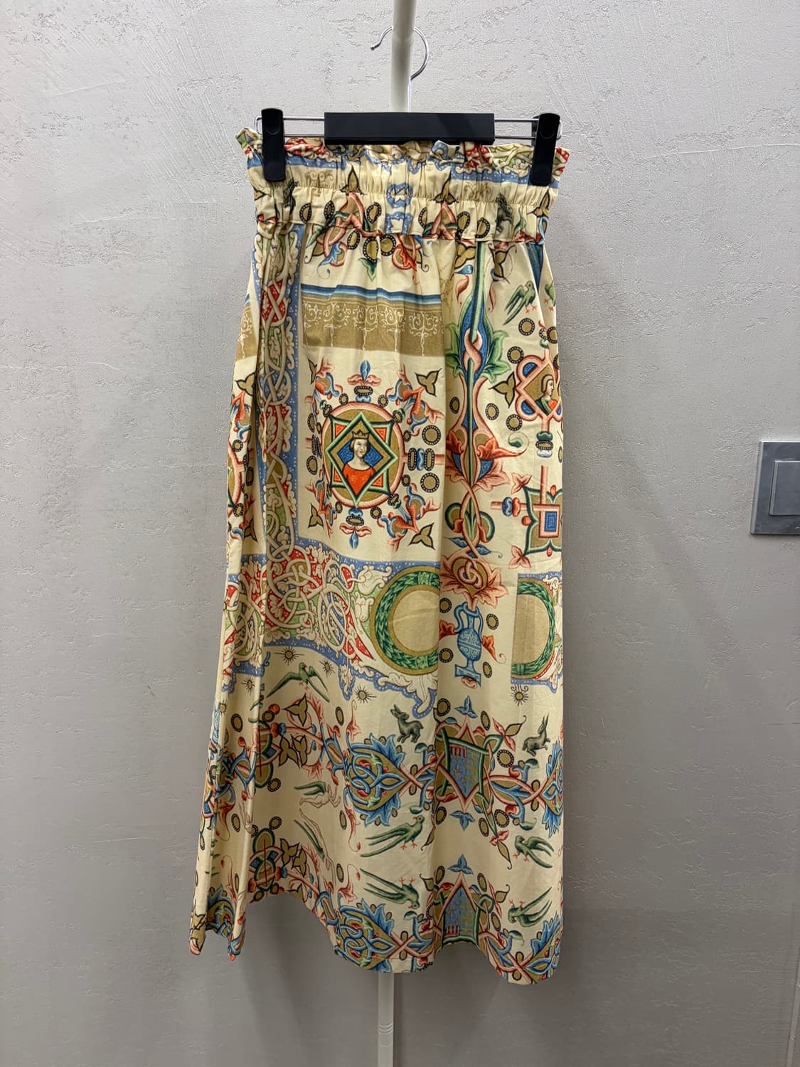 고트 패턴 롱 스커트 상품이미지5