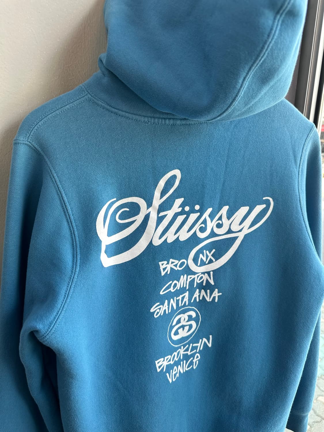 S/ 스투시 월드투어 기모 후드티 상품이미지8