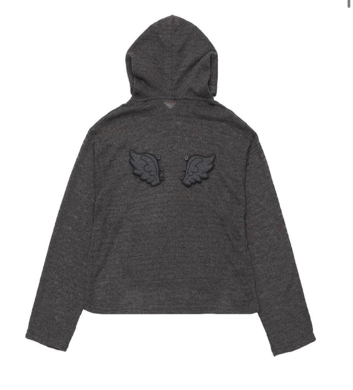 오스하이 윙 후디 메쉬 그레이 상품이미지2