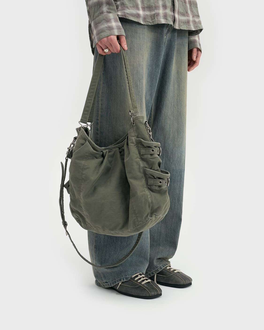 벨리에 달스톤 슬링백 - 워시드 카키 상품이미지2