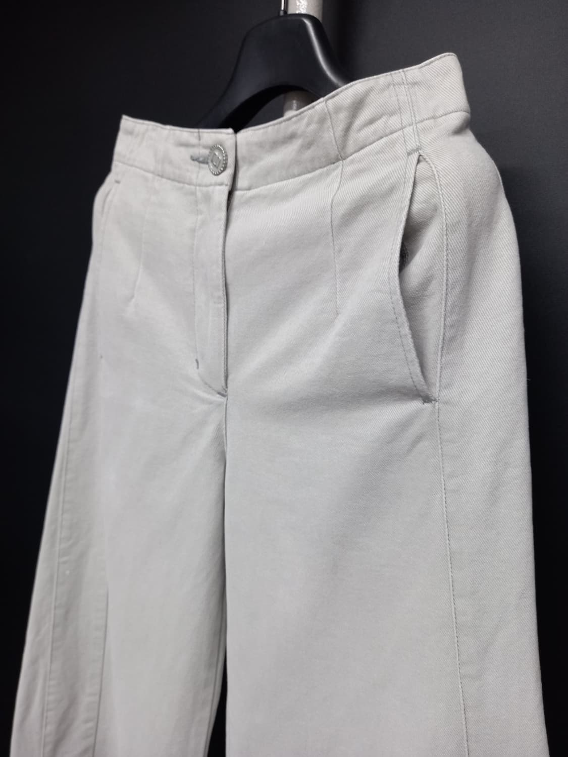 마인 MINE 춘하추 9부 와이드통핏 데님팬츠 33.44 상품이미지6