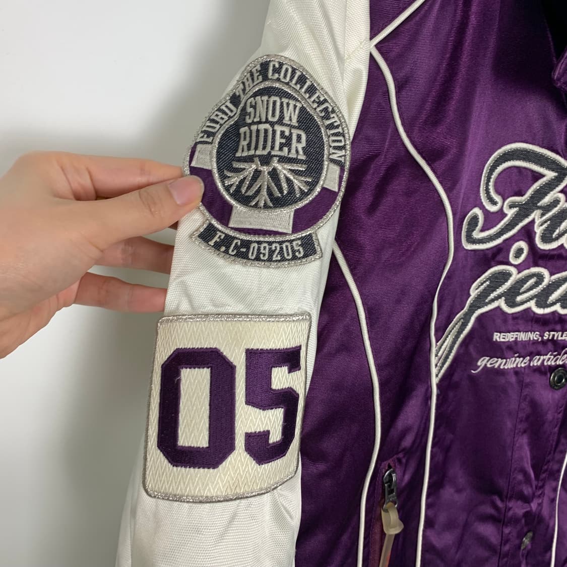 Fubu 후부 y2k 와투케 울프죠 세틴 퍼 점퍼 상품이미지6