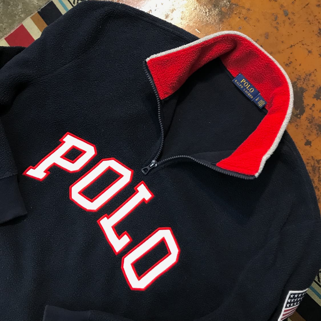 폴로랄프로렌 POLO 로고 후리스 반집업 자켓 남성 110 상품이미지3