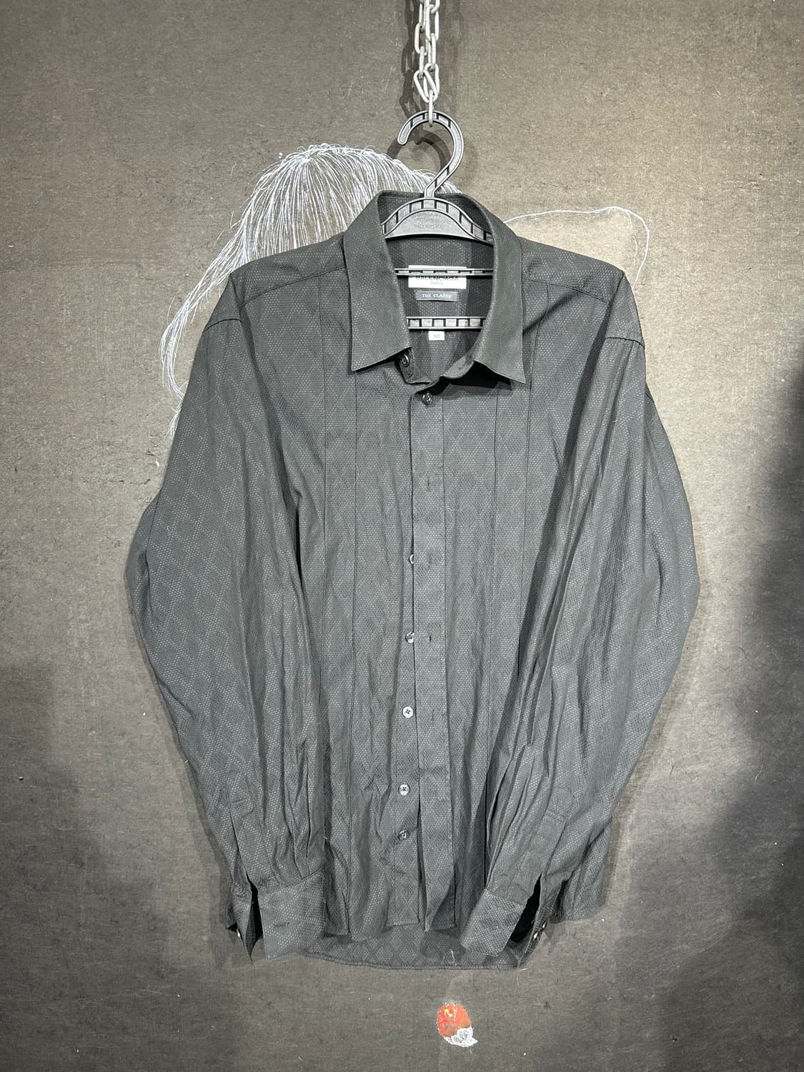 발렌시아가 고딕 블랙 클래식 패턴 셔츠 자켓 L 상품이미지7