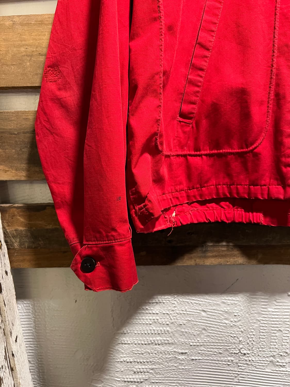 [M]60's Dan River USA 올드카 프린팅 드리즐러 자켓 상품이미지8