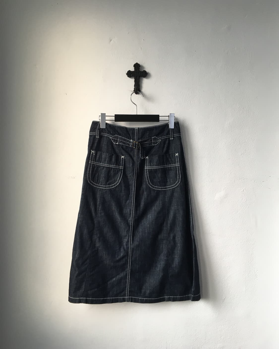 Stitch point midi skirt 상품이미지2