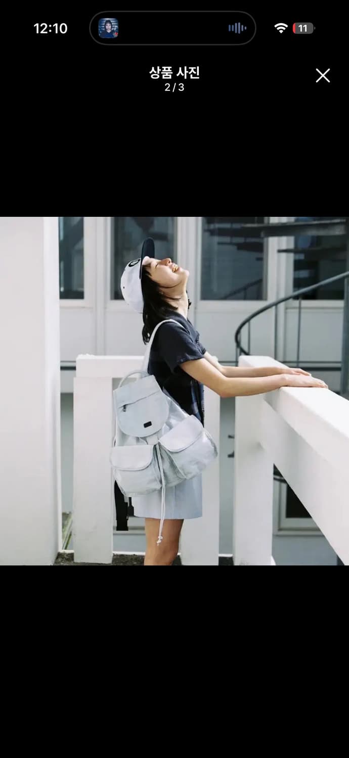 (새제품) 오헤시오 투포켓 백팩 라이트 그레이 상품이미지2