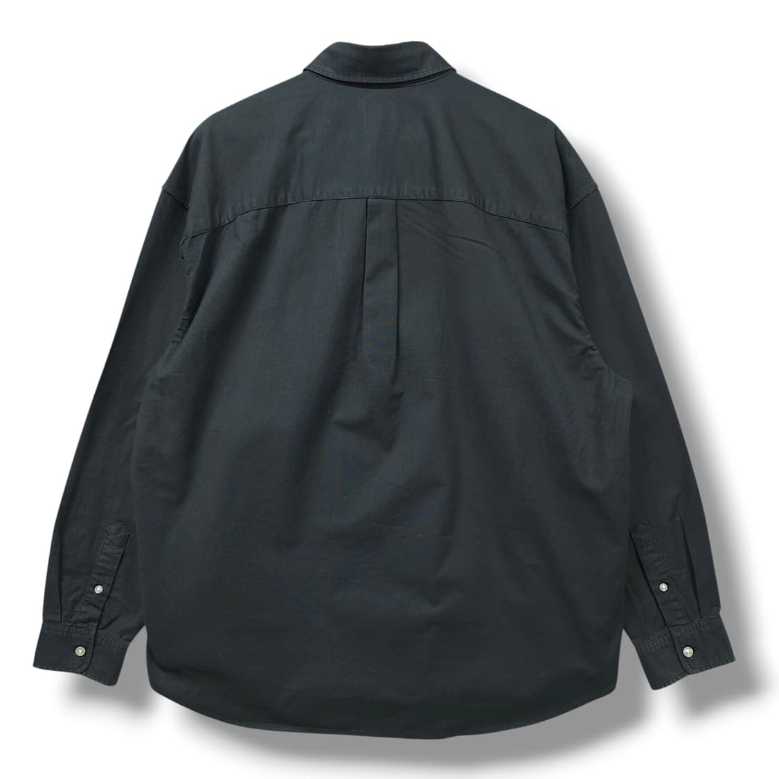 [M~L] 갭(GAP) 블랙 로고 옥스포드 풀오버 긴팔셔츠 상품이미지2