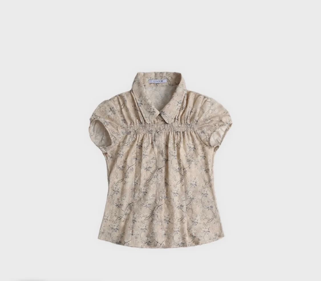 콜로신스 블라우스 girly embroidery blouse  상품이미지1