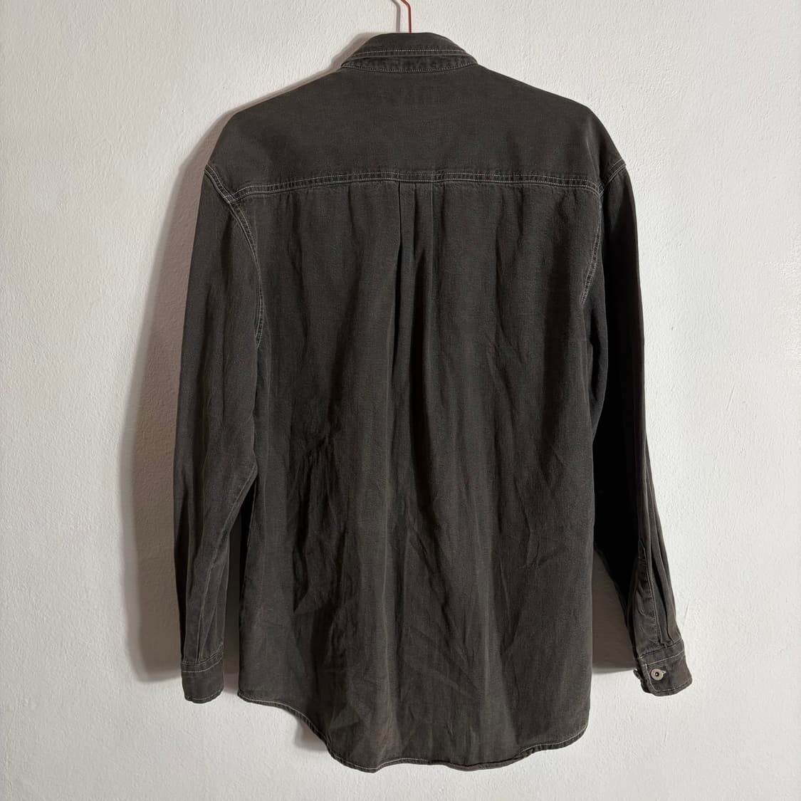 90s Lee 쌍방울 빈티지 워싱 데님 셔츠(95) 상품이미지2